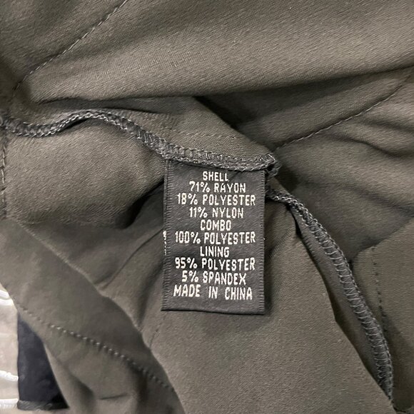 Chic '90s Vintage Adrianna Papell Layered Cocktail Dress - Dark Olive - Picture 4 of 6